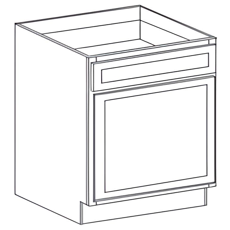Vanity Cabinets (21"d) — 15"W - Kingston Coffee Glazed