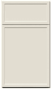 Base Cabinets — 42"W - Kingston Slim Shaker White