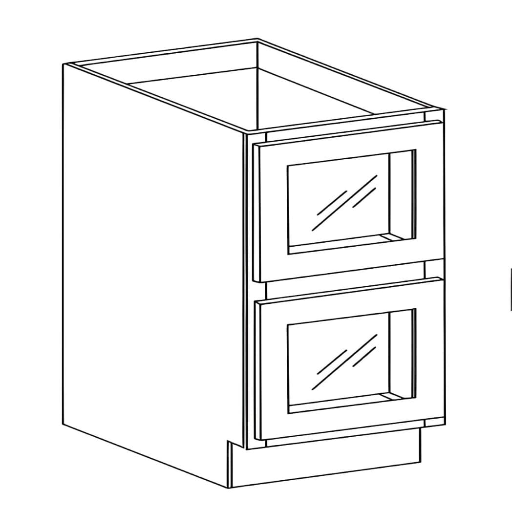 Base Cabinets — 15"W - Kingston Coffee Glazed