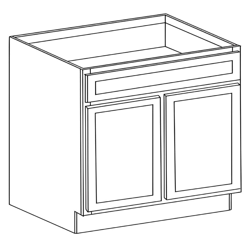 Base Cabinets — 30"W - Kingston Coffee Glazed