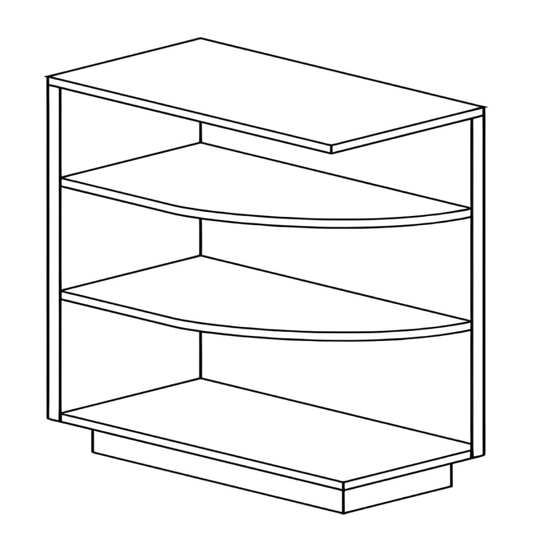 Base Cabinets — 12"W - Kingston Coffee Glazed