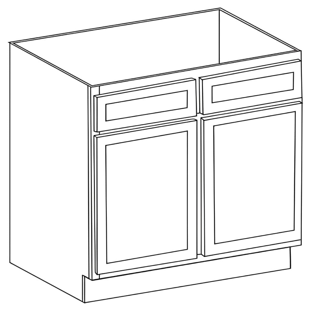 Vanity Cabinets (21"d) — 36"W x 21"H - Kingston Coffee Glazed