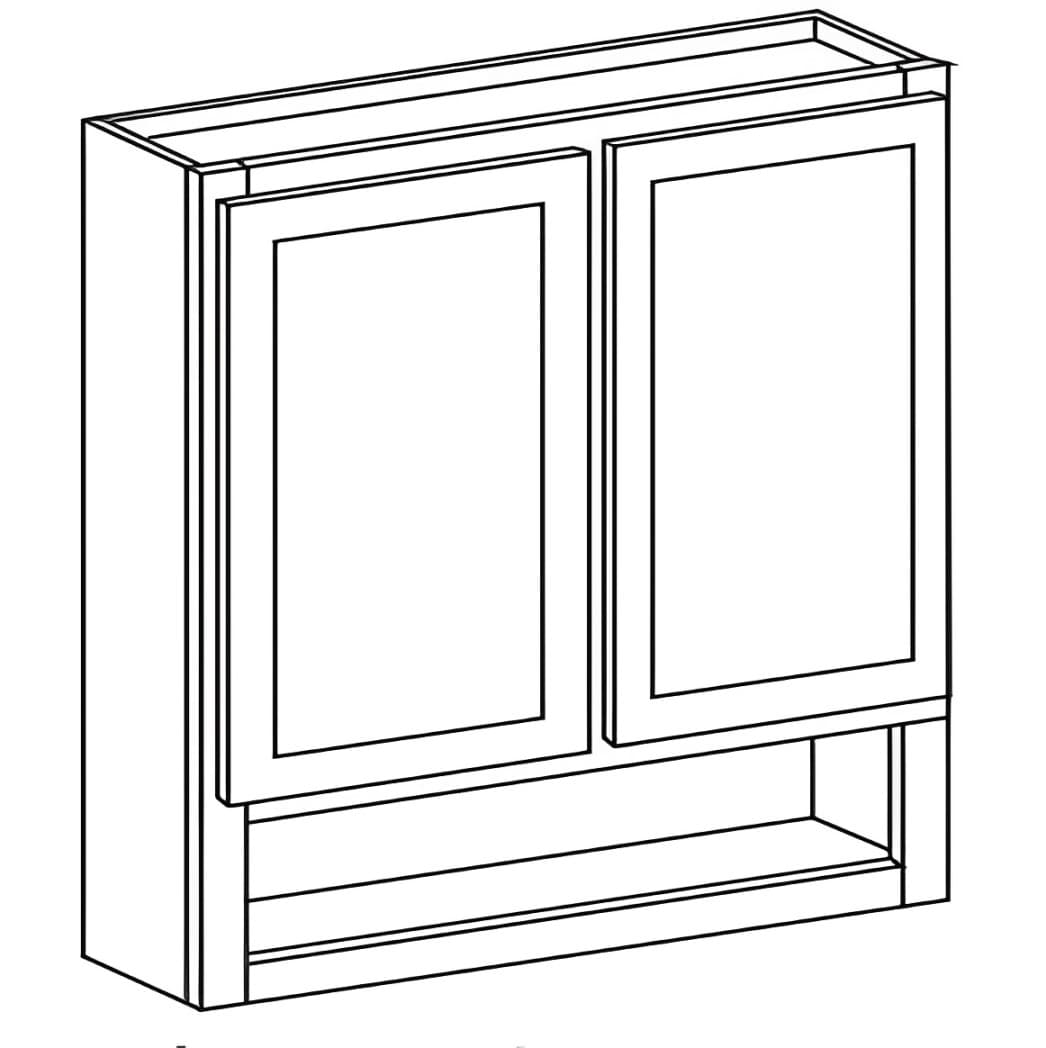 Vanity Cabinets (21"d) — 24"W x 30"H - Kingston Coffee Glazed