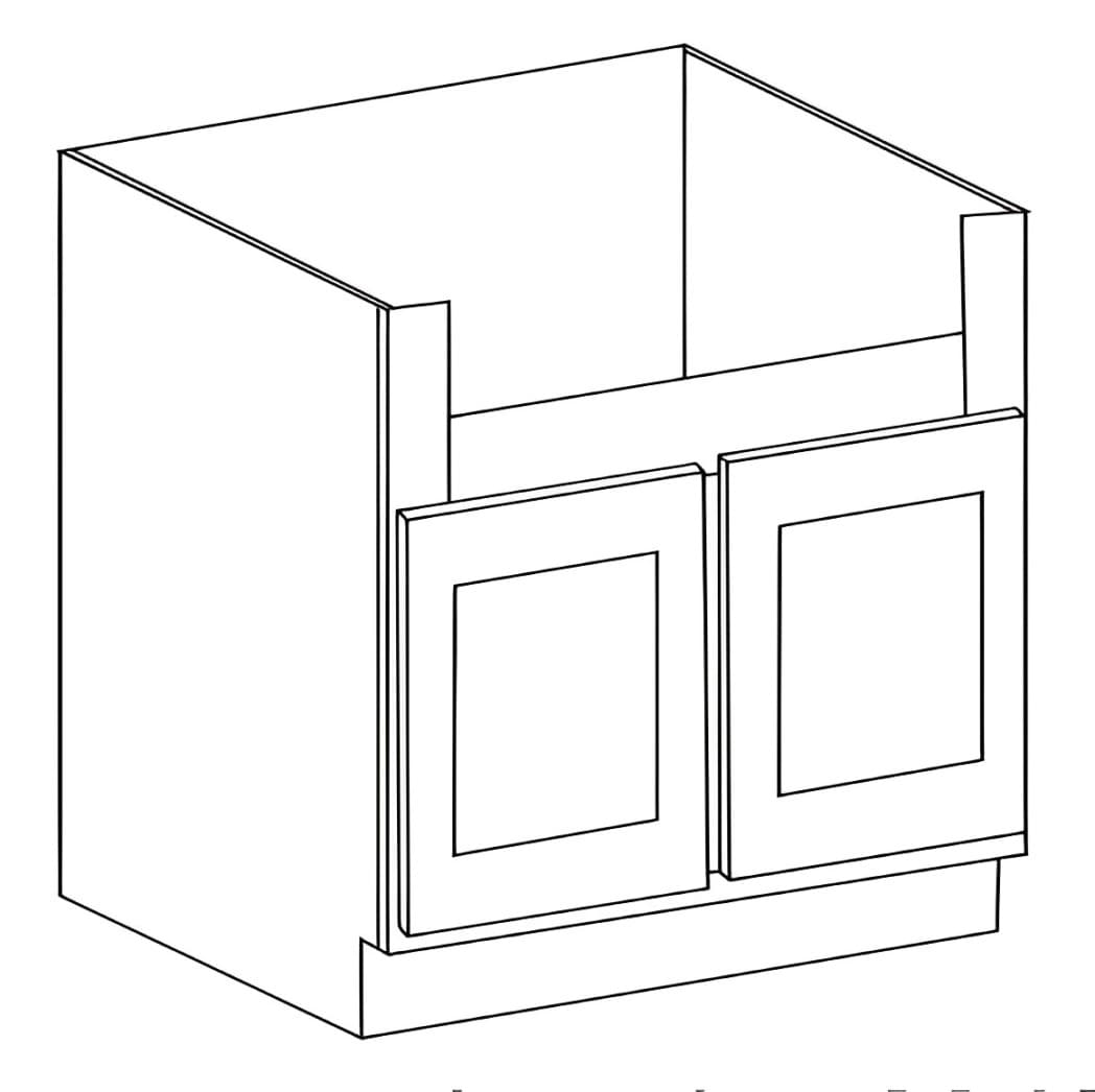 DSB36 BASE CABINETS - 1, HILLCREST WHITE