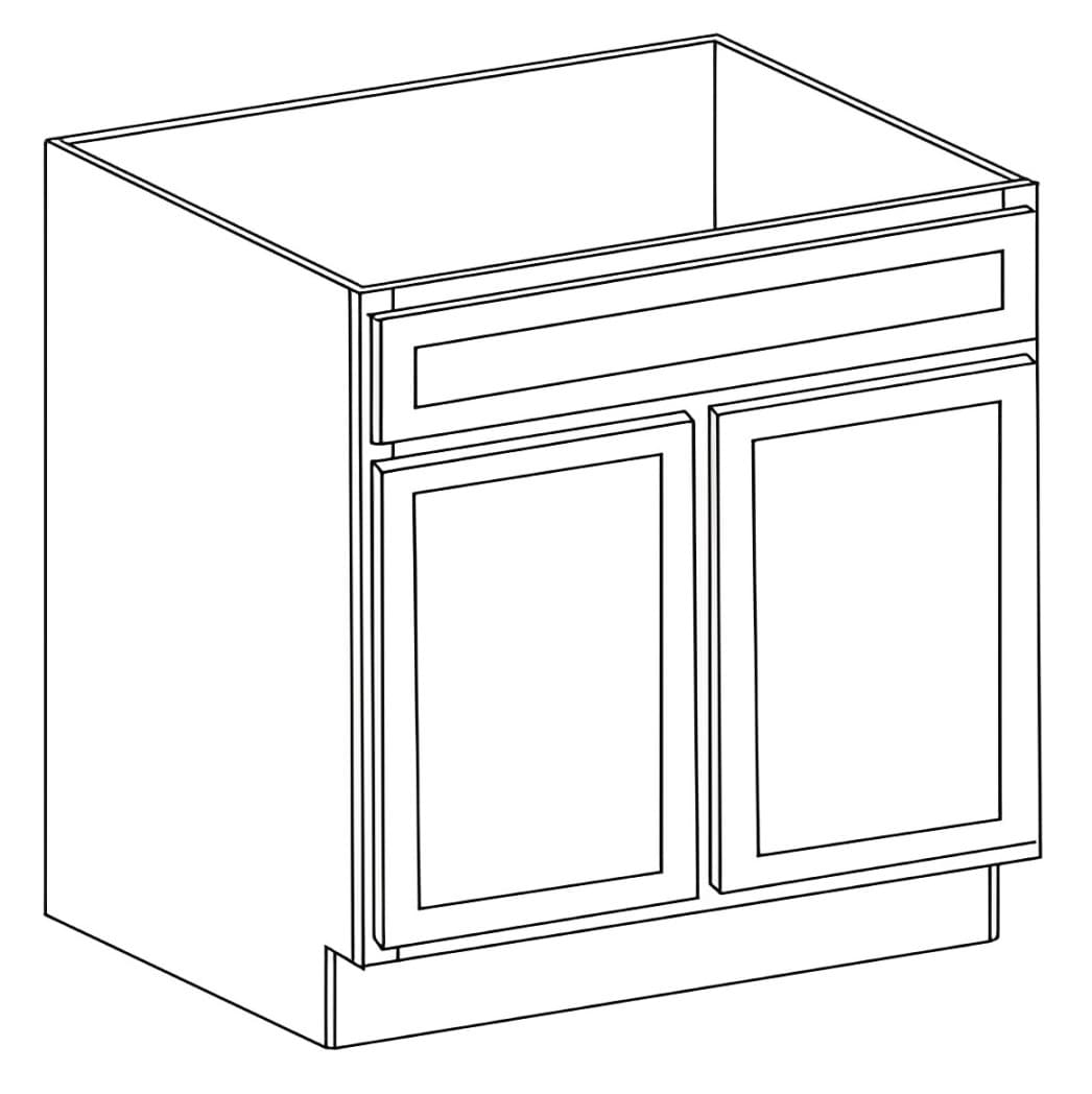 Vanity Cabinets (21"d) — 30"W x 21"H - Kingston Coffee Glazed