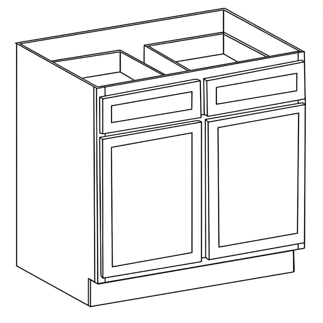 Base Cabinets — 33"W - Kingston Coffee Glazed
