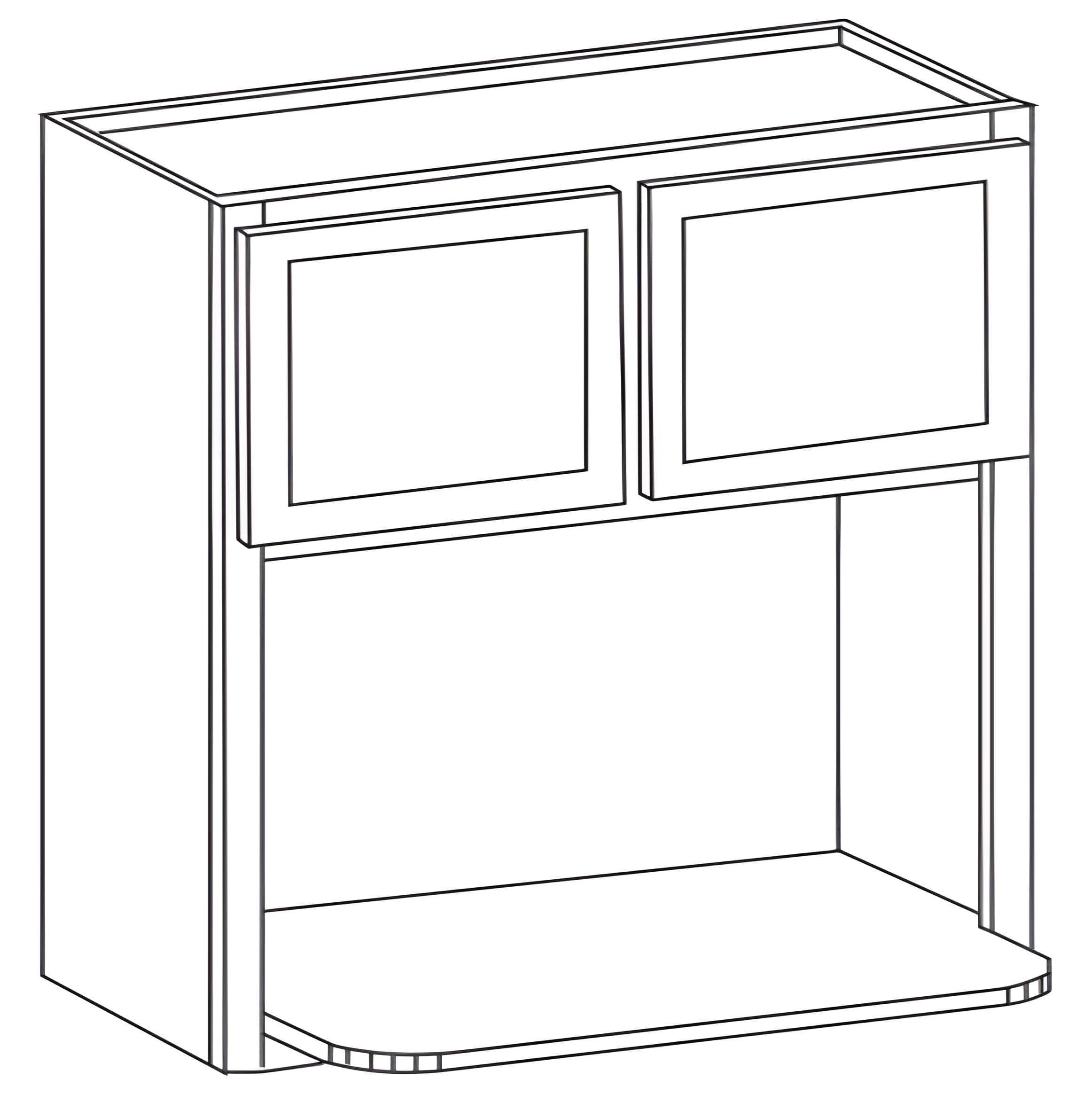 W332424 — 30"W x 42"H - Kingston Coffee Glazed