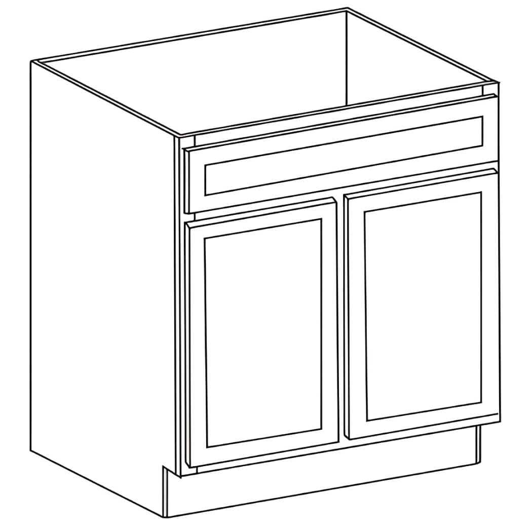 Base Cabinets — 30"W - Kingston Coffee Glazed